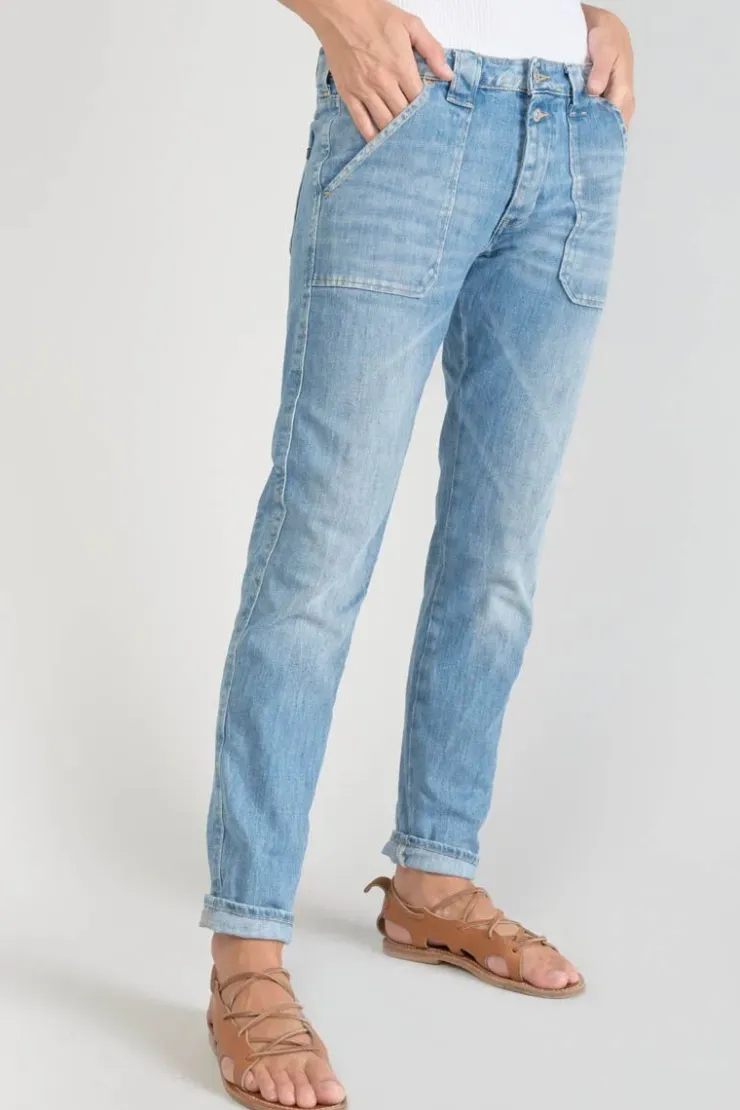 Femme Le Temps des Cerises Coupe Boyfit-Cara 200/43 Boyfit Jeans Bleu N°4