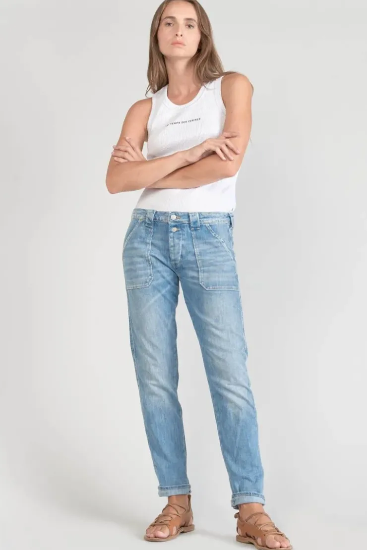 Femme Le Temps des Cerises Coupe Boyfit-Cara 200/43 Boyfit Jeans Bleu N°4