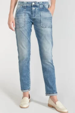 Femme Le Temps des Cerises Coupe Boyfit-Cara 200/43 Boyfit Jeans Bleu N°4