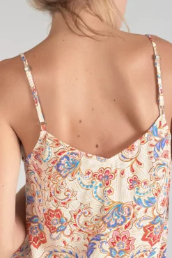 Femme Le Temps des Cerises Tops-Caraco Bibb A Motif Cachemire