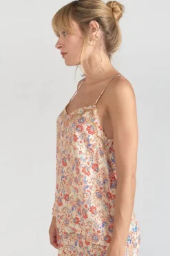 Femme Le Temps des Cerises Tops-Caraco Bibb A Motif Cachemire