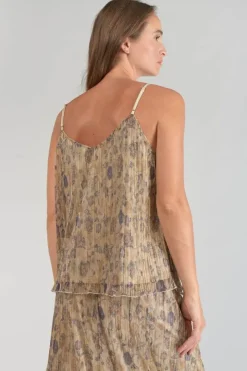 Femme Le Temps des Cerises Tops-Caraco Kava Dore A Motif Fleuri