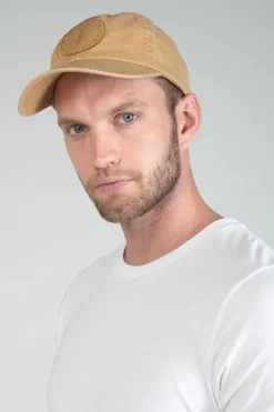 Homme Le Temps des Cerises Bonnets & Casquettes-Casquette Bilo Beige Sable