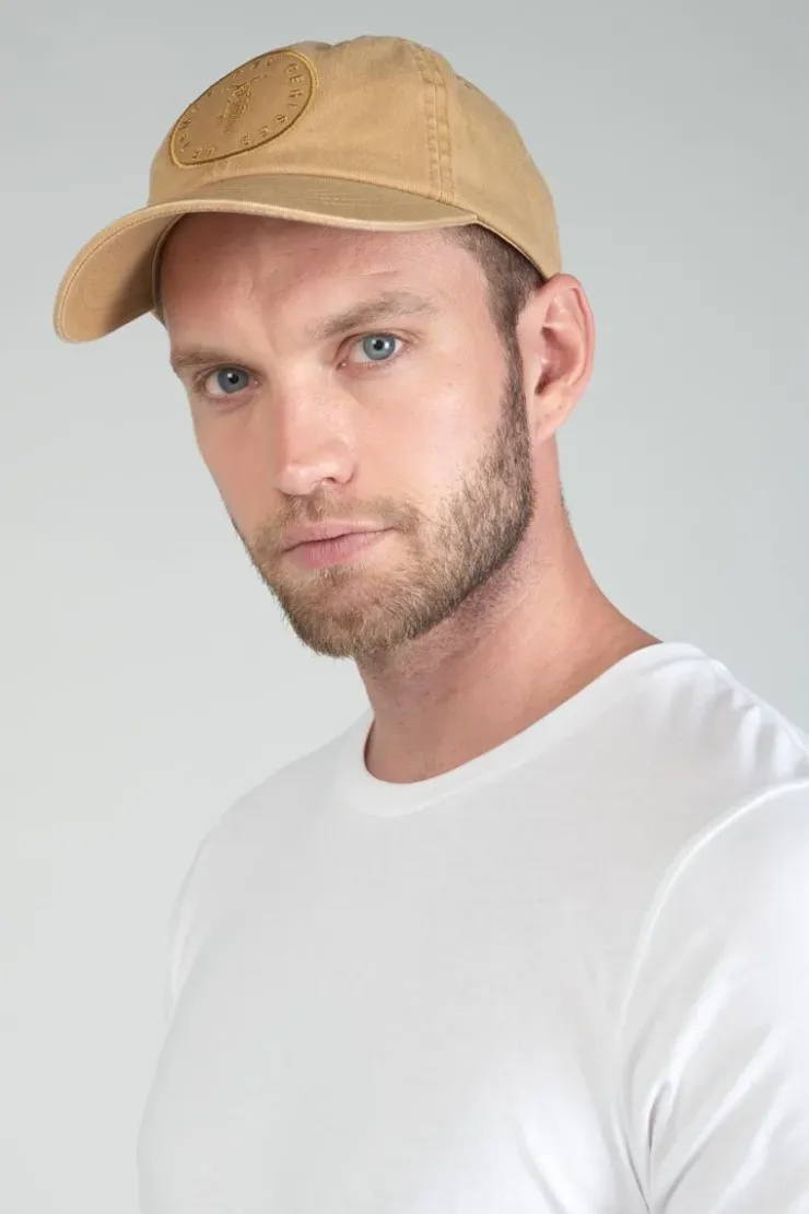 Homme Le Temps des Cerises Bonnets & Casquettes-Casquette Bilo Beige Sable