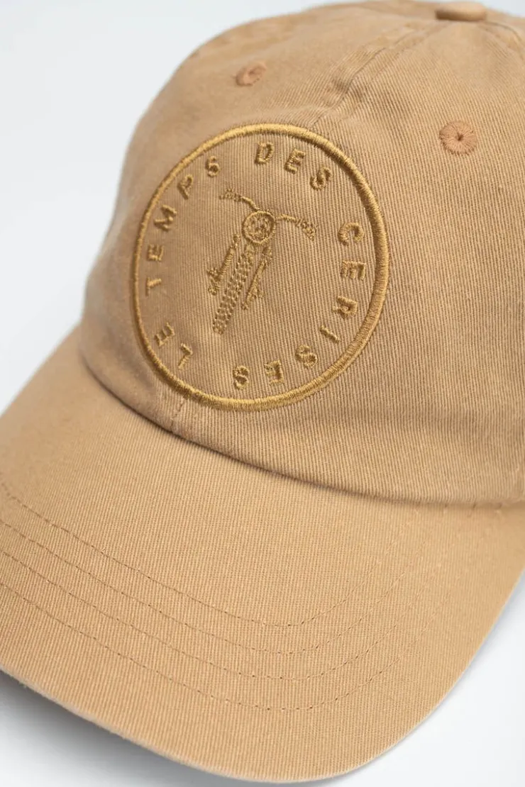 Homme Le Temps des Cerises Bonnets & Casquettes-Casquette Bilo Beige Sable