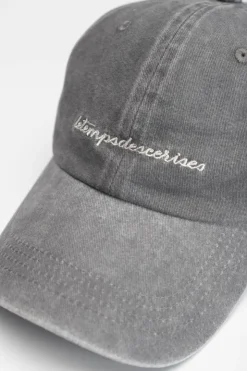 Femme Le Temps des Cerises Chapeaux & Bonnets-Casquette Meziane Grise Delavee