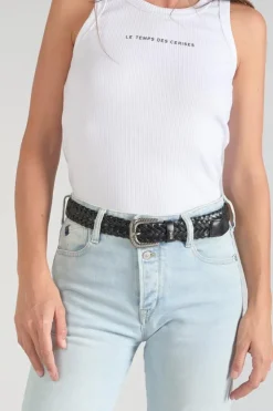 Femme Le Temps des Cerises Ceintures-Ceinture Balk Noire Tressee