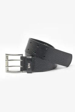 Femme Le Temps des Cerises Ceintures-Ceinture Clouty En Cuir Noir Cloute