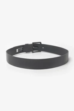 Homme Le Temps des Cerises Ceintures-Ceinture Coral En Cuir Noir