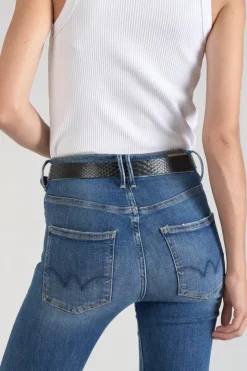 Femme Le Temps des Cerises Ceintures-Ceinture Haouz A Motif Python Noir