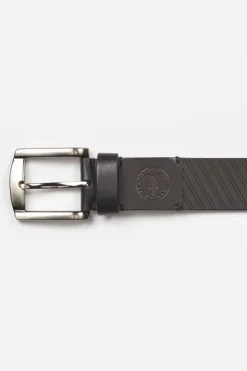 Homme Le Temps des Cerises Ceintures-Ceinture Libar En Cuir Noir