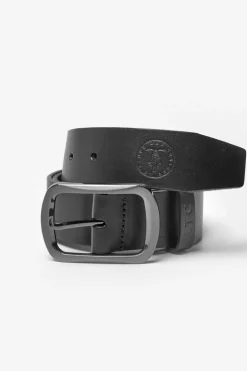 Homme Le Temps des Cerises Ceintures-Ceinture Onis En Cuir Noir