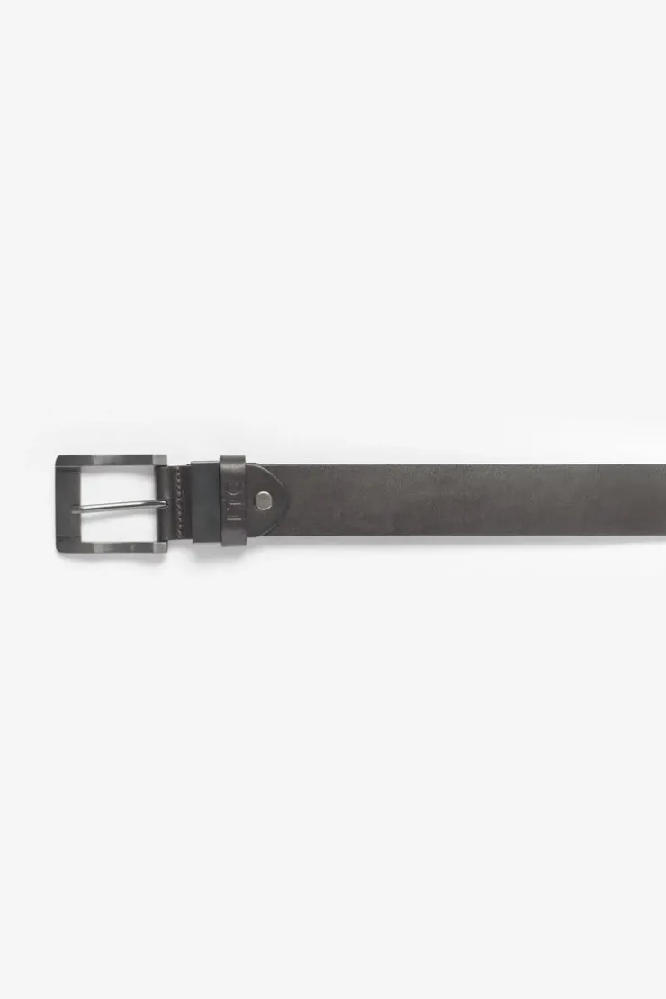 Homme Le Temps des Cerises Ceintures-Ceinture Pegas En Cuir Marron