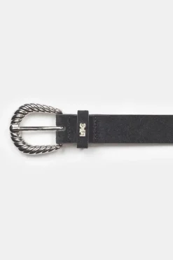 Femme Le Temps des Cerises Ceintures-Ceinture Smara En Cuir Noir