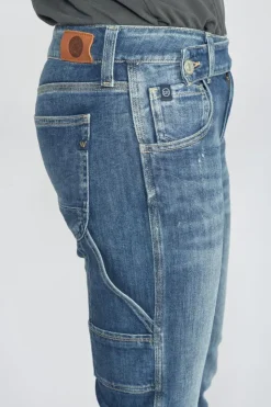 Femme Le Temps des Cerises Coupe Boyfit-Chara 200/43 Boyfit Jeans Destroy Bleu N°4