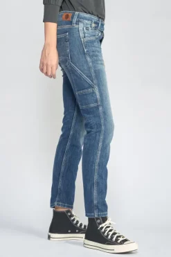 Femme Le Temps des Cerises Coupe Boyfit-Chara 200/43 Boyfit Jeans Destroy Bleu N°4