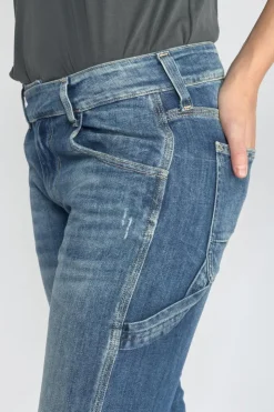 Femme Le Temps des Cerises Coupe Boyfit-Chara 200/43 Boyfit Jeans Destroy Bleu N°4