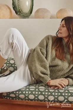 Femme Le Temps des Cerises Coupe Boyfit-Charpentier Boyfit By Veronika Loubry Jeans Blanc