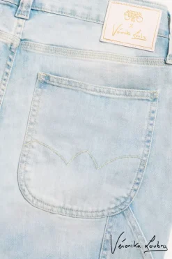 Femme Le Temps des Cerises Coupe Boyfit-Charpentier Boyfit By Veronika Loubry Jeans Bleu N°5