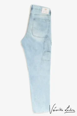 Femme Le Temps des Cerises Coupe Boyfit-Charpentier Boyfit By Veronika Loubry Jeans Bleu N°5