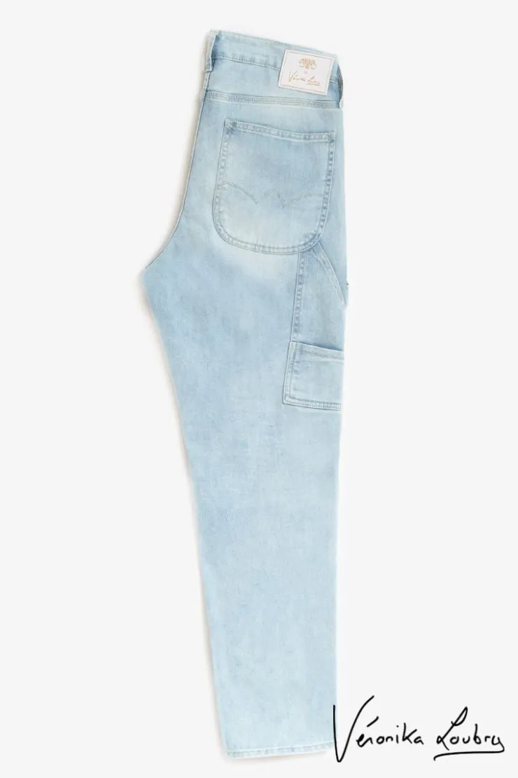 Femme Le Temps des Cerises Coupe Boyfit-Charpentier Boyfit By Veronika Loubry Jeans Bleu N°5