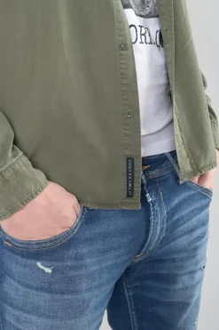 Homme Le Temps des Cerises Chemises-Chemise Balt Kaki