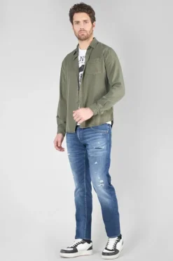 Homme Le Temps des Cerises Chemises-Chemise Balt Kaki