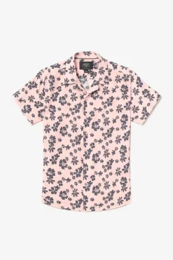 Homme Le Temps des Cerises Chemises-Chemise Postir Rose A Motif Fleuri