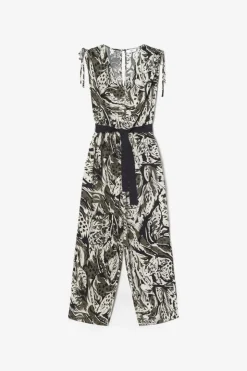 Femme Le Temps des Cerises Combinaisons-Combinaison Pantalon Heloise A Motif Jungle