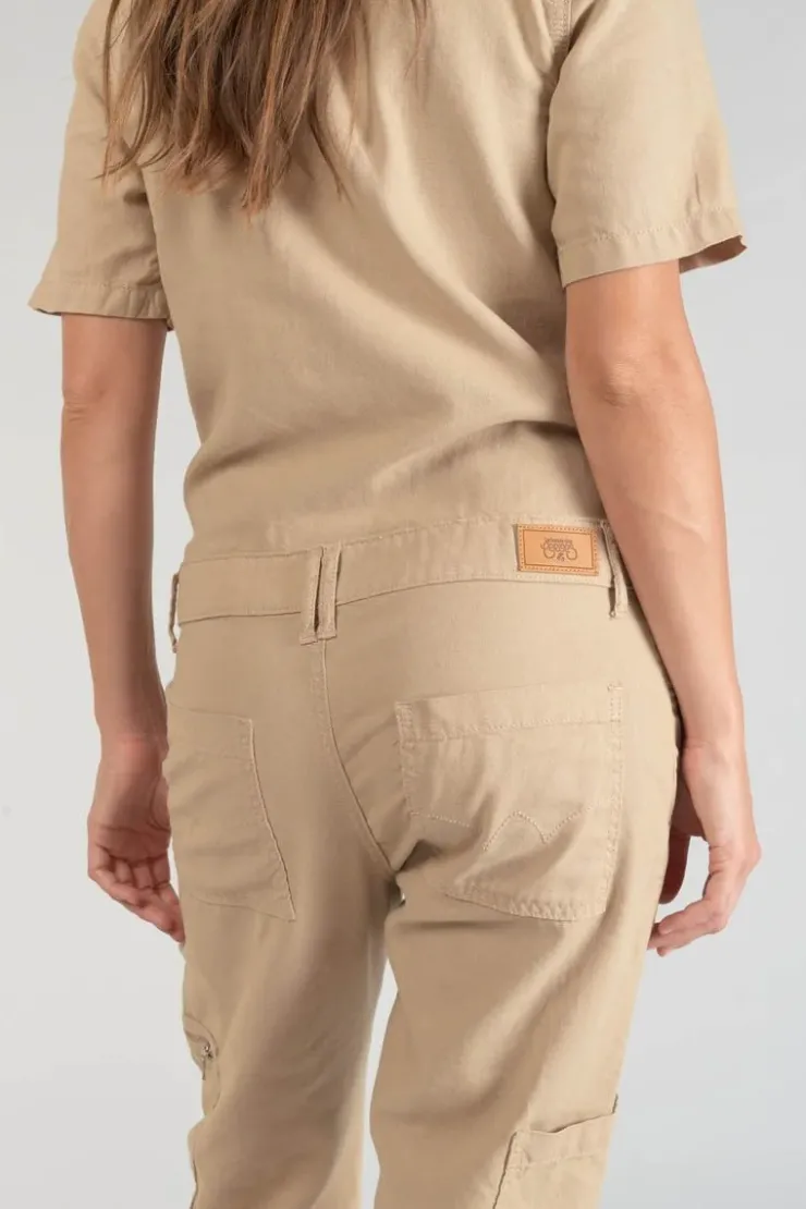 Femme Le Temps des Cerises Combinaisons-Combinaison Pantalon Luminy Beige Sable