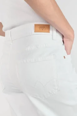 Femme Le Temps des Cerises Coupe Boyfit-Cosy Boyfit 7/8Eme Jeans Blanc
