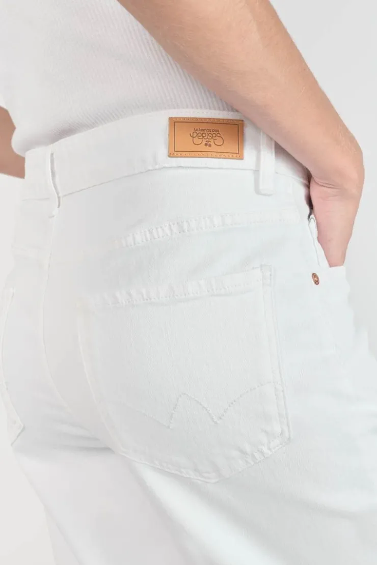 Femme Le Temps des Cerises Coupe Boyfit-Cosy Boyfit 7/8Eme Jeans Blanc