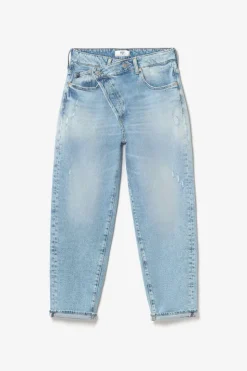 Femme Le Temps des Cerises Coupe Boyfit-Cosy Boyfit 7/8Eme Jeans Destroy Bleu N°5