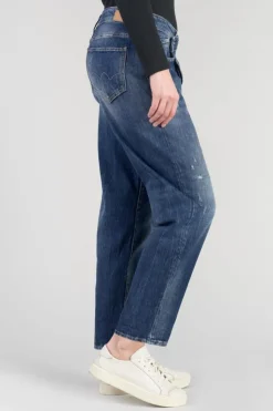 Femme Le Temps des Cerises Coupe Boyfit-Cosy Boyfit 7/8Eme Jeans Destroy Bleu N°2