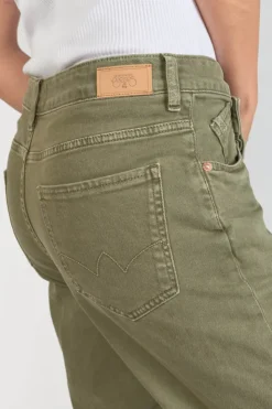 Femme Le Temps des Cerises Coupe Boyfit-Cosy Boyfit 7/8Eme Jeans Kaki
