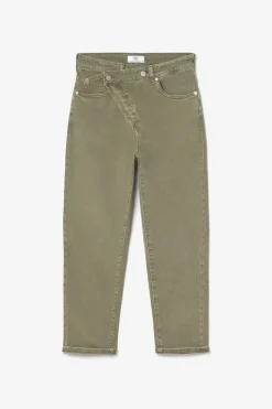 Femme Le Temps des Cerises Coupe Boyfit-Cosy Boyfit 7/8Eme Jeans Kaki