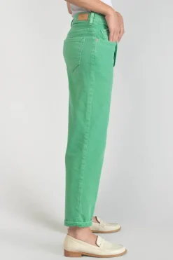 Femme Le Temps des Cerises Coupe Boyfit-Cosy Boyfit 7/8Eme Jeans Vert Menthe