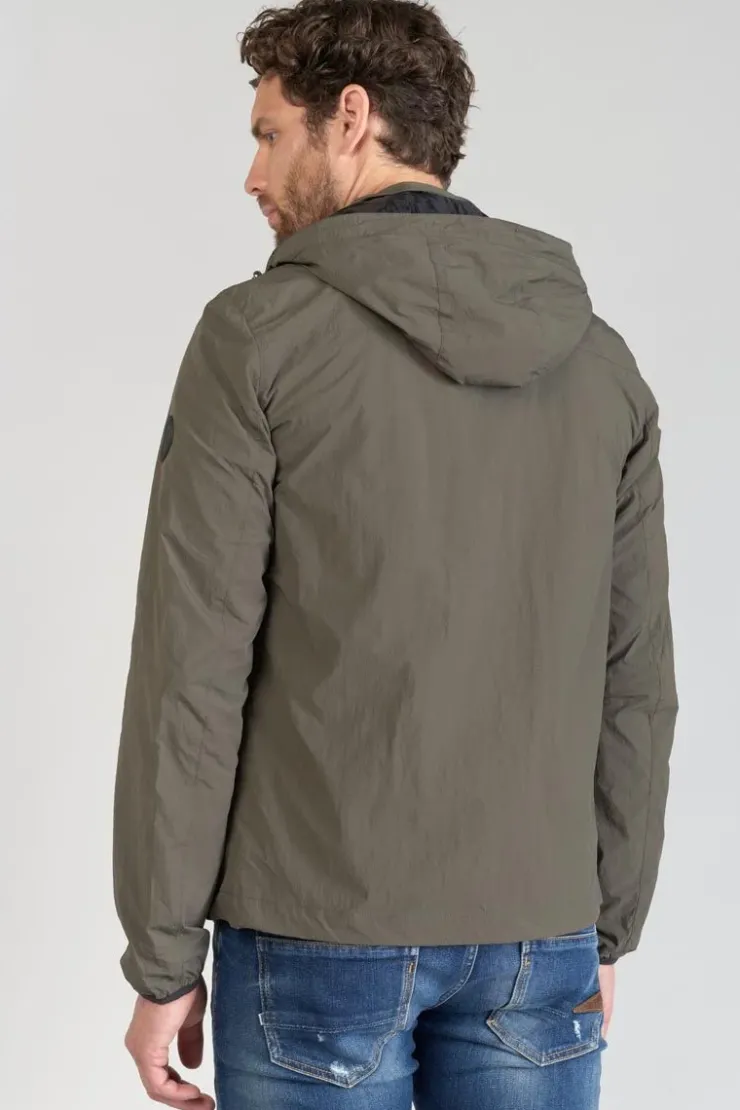 Homme Le Temps des Cerises Vestes & Manteaux-Coupe-Vent Kovar Marron Kaki