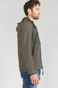 Homme Le Temps des Cerises Vestes & Manteaux-Coupe-Vent Kovar Marron Kaki