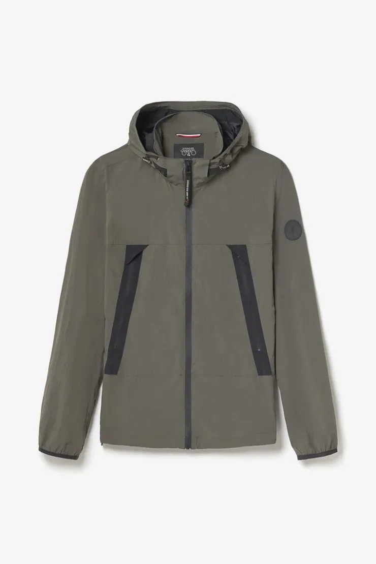 Homme Le Temps des Cerises Vestes & Manteaux-Coupe-Vent Kovar Marron Kaki