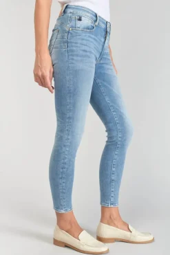 Femme Le Temps des Cerises Coupe Slim-Dari Pulp Slim Taille Haute 7/8Eme Jeans Bleu N°4