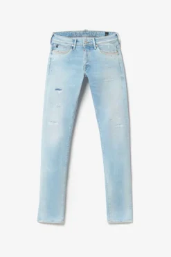 Homme Le Temps des Cerises Coupe Adjusted-Delphes 700/11 Adjusted Jeans Destroy Bleu N°5