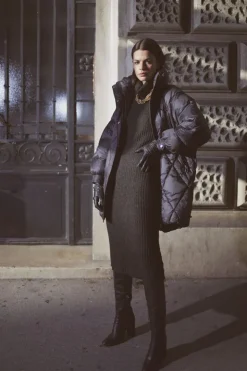 Femme Le Temps des Cerises Manteaux & Doudounes-Doudoune Dotti Noire