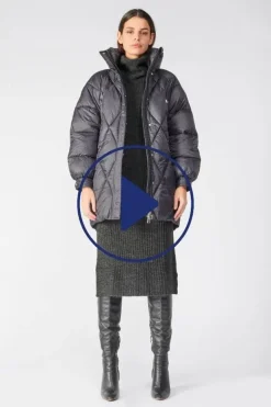 Femme Le Temps des Cerises Manteaux & Doudounes-Doudoune Dotti Noire