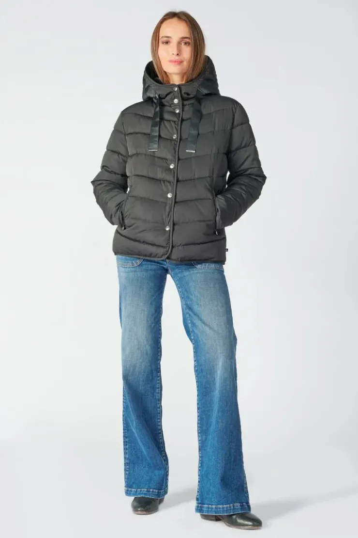 Femme Le Temps des Cerises Manteaux & Doudounes-Doudoune Isy Noire