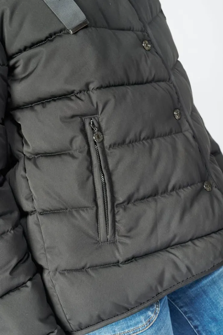 Femme Le Temps des Cerises Manteaux & Doudounes-Doudoune Isy Noire