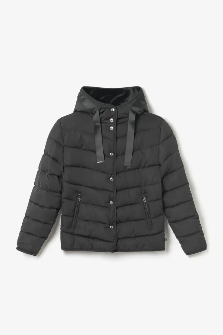 Femme Le Temps des Cerises Manteaux & Doudounes-Doudoune Isy Noire