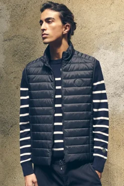 Homme Le Temps des Cerises Vestes & Manteaux-Doudoune Sans Manches Croz Bleu Marine