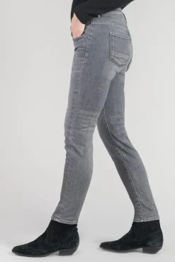 Femme Le Temps des Cerises Coupe Skinny-Eylau Power Skinny 7/8Eme Jeans Destroy Gris N°2