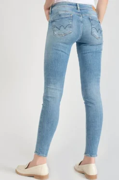 Femme Le Temps des Cerises Coupe Slim-Fawn Pulp Slim 7/8 Eme Jeans Bleu N°4